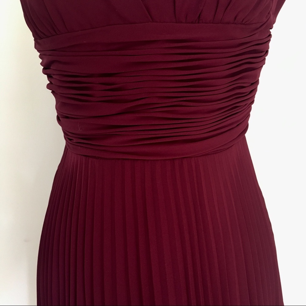 $145 Laundry Burgundy Dress Size 0 - Picture 3 of 5